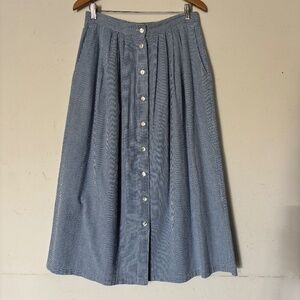 Susan Bristol Seersucker Skirt